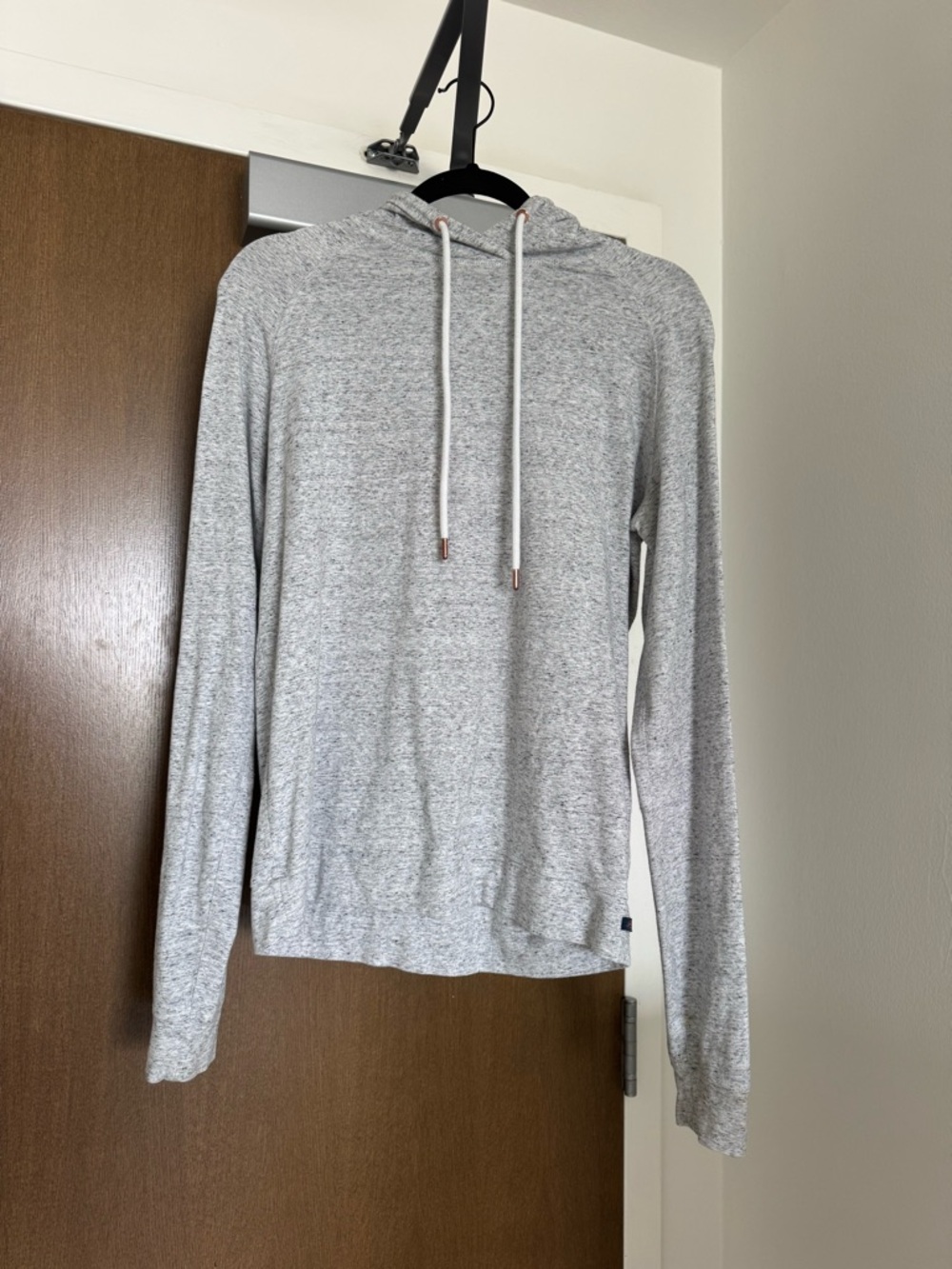 Light Gray Hooded Pullover Shirt